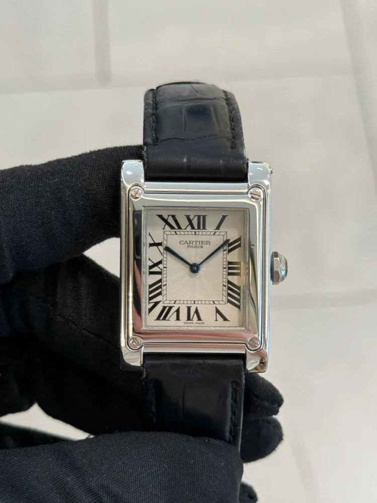 Cartier Tank Certified A Vis Privée Platinum 